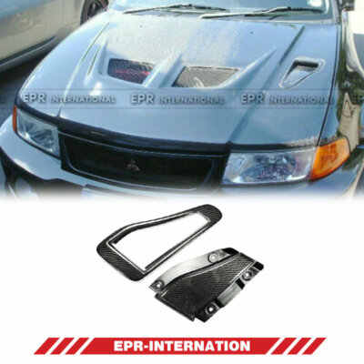 OE Style Carbon Fiber For MITSUBISHI Evolution EVO 5 6 Hood Scoop Exterior kit