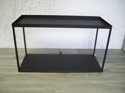 Wandregal Black Cube puristische Form Metall schwarz H/L/T : 35 x 60 x 25  cm G