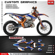 Dirt Bike Stickers Kit For Exc Xcw 2014 2015 2016 Waterproof Decals Graphics