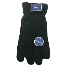 Winter Essentials Unisex L/XL Black Insulated Gloves New With Tags