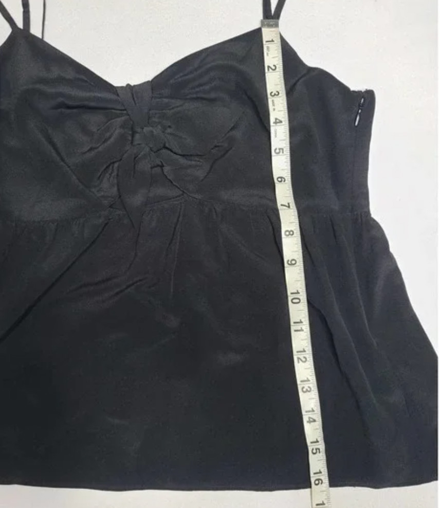 Madewell Silk Cami Tie Top, EUC Size 6