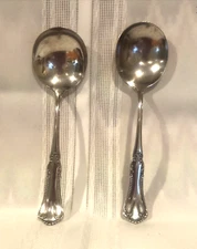 Pairpoint Mfg Co Spoons Mixed Lot of 2 Silverplate 1880 “3” Serve Gravy Ladle