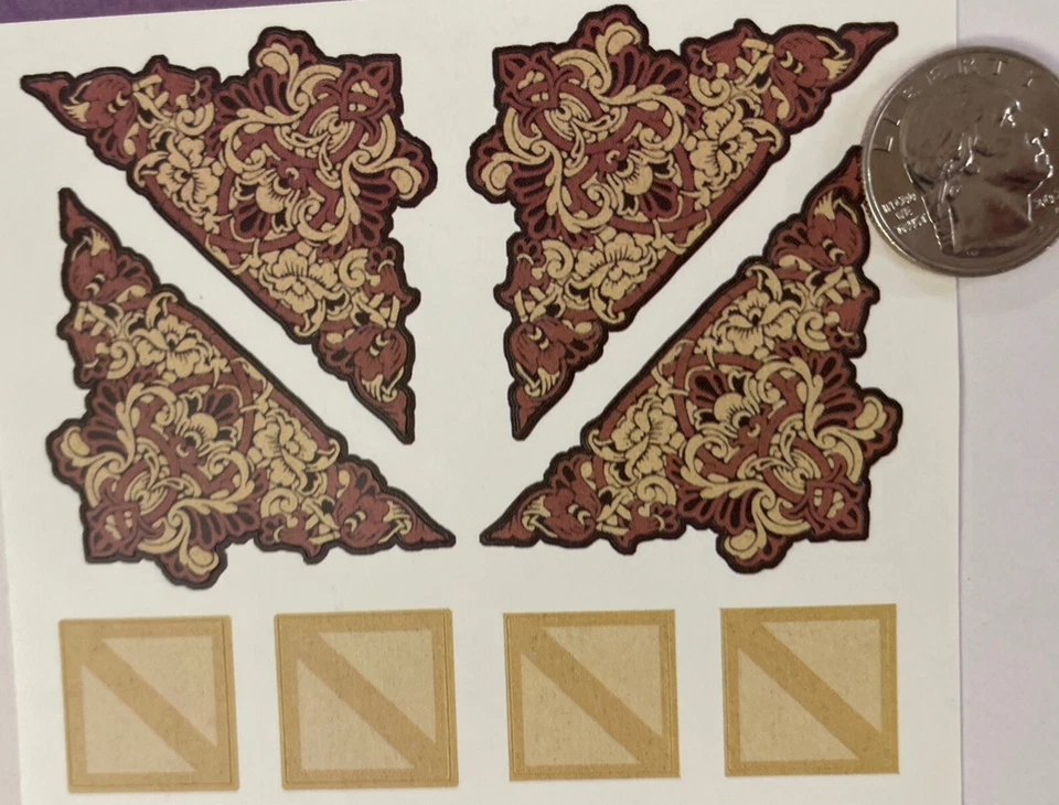 Pegatinas HERITAGE BORDER & CORNER (30 piezas) 4-1/4"x 11" Miss Elizabeth's•Floral•Foto Foto 4 de 4