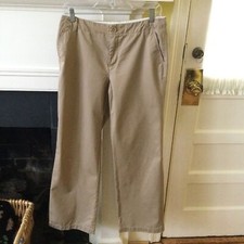 Vintage GAP Y2K Khaki Wide Leg Pants Trousers Cotton - Sz 6