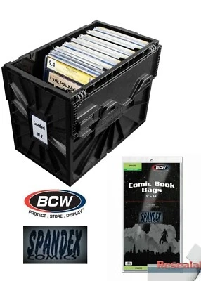 BCW Kunststoff CGC bewertet Comic säurefrei Aufbewahrungsbehälter + 100 BCW wiederverschließbare CGC-Beutel - Bild 1 von 4