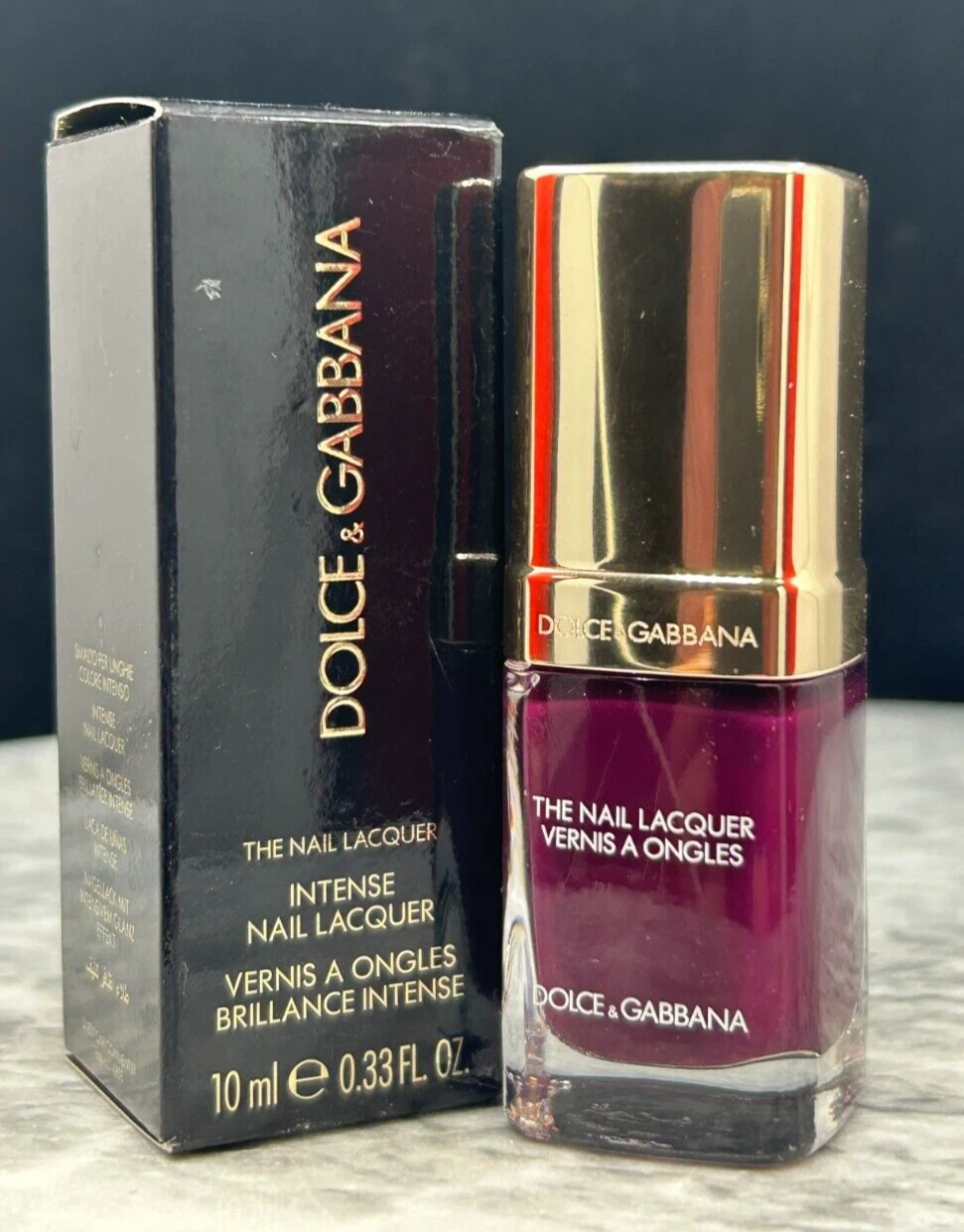 DOLCE & GABBANA The Nail Lacquer INTENSE - 10ml/0.33oz #Amethyst 330 - NIB
