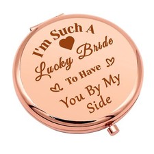 Bridesmaid Compact Mirror Gift for Friend Sister Maid of Honor