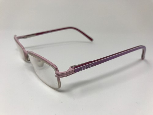 Versus Womens Eyeglasses Halfrim Mod.7051 1056 49-17-135 Light Pink/Purple HR12
