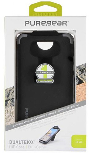 PUREGEAR BLACK DUALTEK EXTREME RUGGED CASE + BELT CLIP HIP HOLSTER FOR LG V20 - Picture 6 of 6