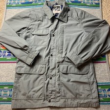 Vintage 80s BECAUSE ITS THERE Seattle Storm Shed Jacket Gray Mens Size Small