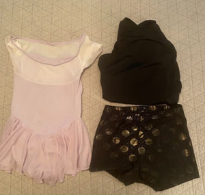 LOT OF GIRLS DANCE OUTFITS LC
