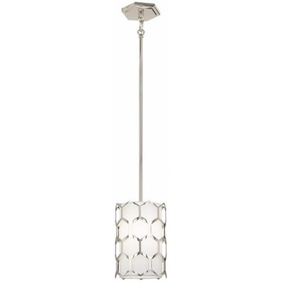 George Kovacs P1891-613 Missing Link One Light Mini Pendant, Polished Nickel