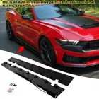 Gloss Black Side Skirt Fit For Ford Mustang GT/EcoBoost/Dark Horse S650 2024-26