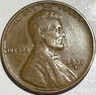 1931-S Lincoln Wheat Cent VF  #2081