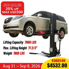 Katool Spl700 7000lbs Single Post Lift 110v Hydraulic Portable Lift