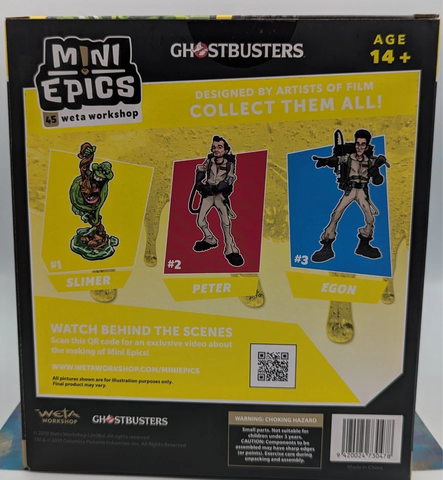 Mini Epics - WETA Workshop - Ghostbusters #1 Figura Slimer, Coleccionable Nuevo Foto 2 de 4