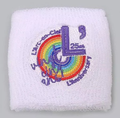LArc en Ciel Wristband B White Official Band Used Men Accessories Japan Import