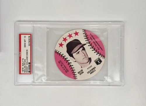 PSA GRADED 💎 GEM MINT 10 VINTAGE 1976 ISALY'S SWEET WILLIAM DISCS NOLAN RYAN