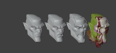 Invincible Monster Girl Headsculpt