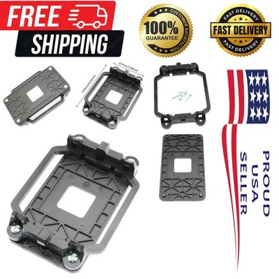 Durable CPU Cooler Bracket for AMD AM2 AM3 Motherboards   Black ABS Design