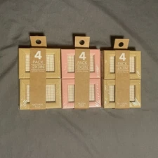 Three Pack Of 4-pack Mini Picture Frames For Office And Home 2x3in Nude And Pink