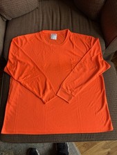 AYKRM Hi-Viz Safety Shirt Fluorescent Orange Pocket Short Sleeve 4XL XXXXL - New