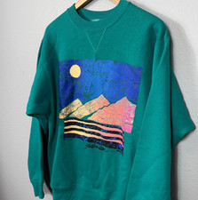 Vintage Yellowstone National Park Crewneck Sweatshirt Medium Heavyweight Travel
