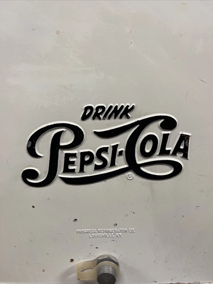 DE COLECCIÓN C. 1950 BEBIDA PEPSI COLA A4 ALTO REFRIGERADOR SIGNO COCA COLA 7UP NARANJA CRUSH Foto 3 de 4