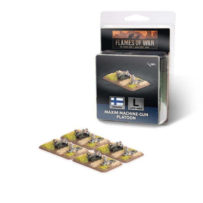 Finnish Maxim Machine-Gun Platoon - Late-War - Brand New - Flames of War