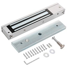 Electric Magnetic Lock 280KG/600LBS Force, 12V NC Mode, Access Control for Me...