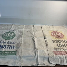 Vintage GLF Seed Feed Bags Lot Empire Ohio Timothy Ithaca NY