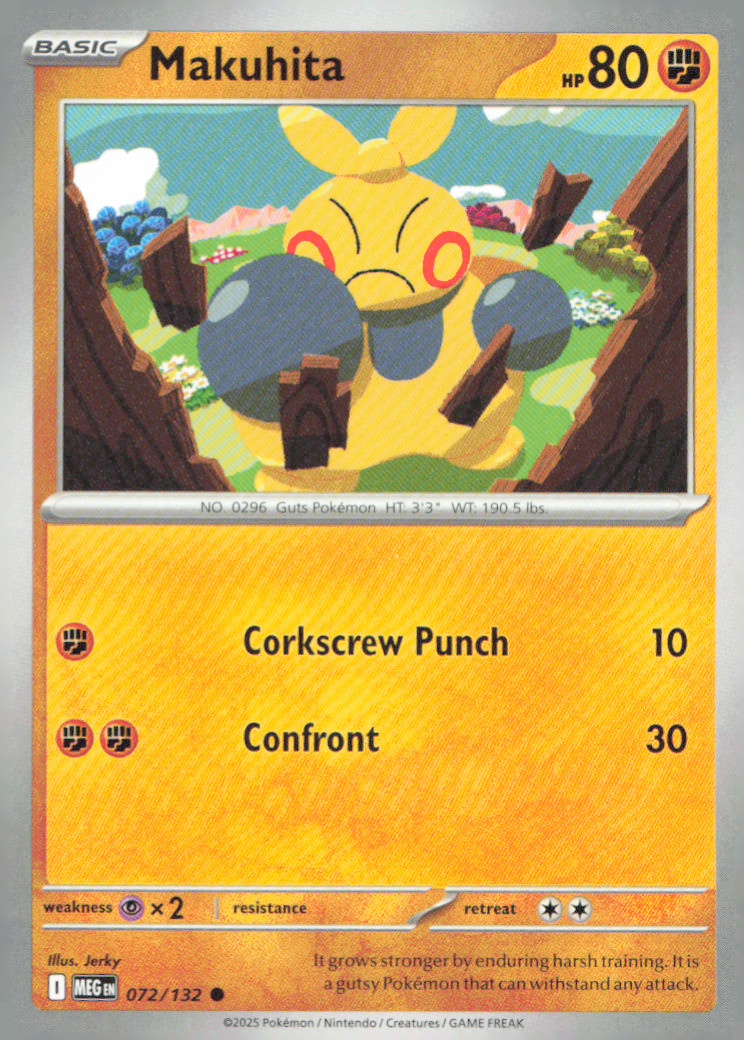 Makuhita Common ME01: Mega Evolution 072/132 NM
