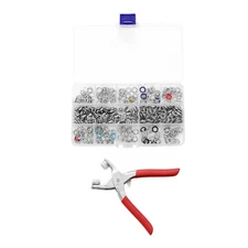 DIY Metal Press Studs Snap Clothing Button Fastener With Plier Tool Assortment