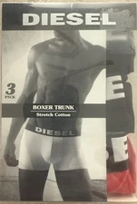 Diesel Red Black UMBX-ROCCO 3 Pack Boxer Trunk