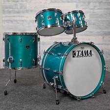 Used Tama Superstar Classic 50th Anniversary 4pc Drum Set Aquamarine - Good