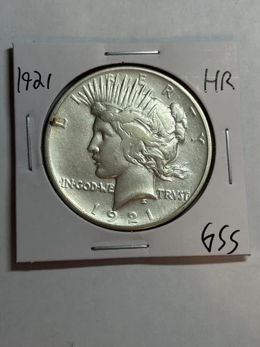 1921 Peace Silver Dollar XF Details High Relief Key Date