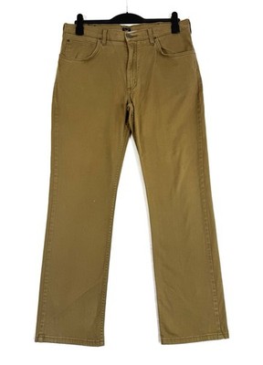 Lee Brooklyn Hose Regular Straight Herren W38 L34 Goldbraun Comfort Pants
