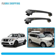 Fit Nissan Patrol Y62 2011-onwards Black Roof Rack Cross Bars Luggage Carrier