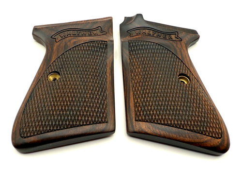 Walther PPK/S Walnut Wood Grips. Handmade. Diamond Checkered. FAST USA