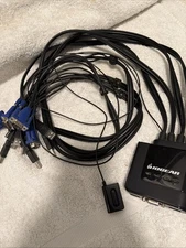 IOGear GCS24U 4-Port USB KVM Switch with Cables and Remote