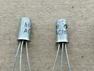 10 Stück Transistor - AC187 - Tungsram - Germanium - TO-1S - 2.0A - 25V