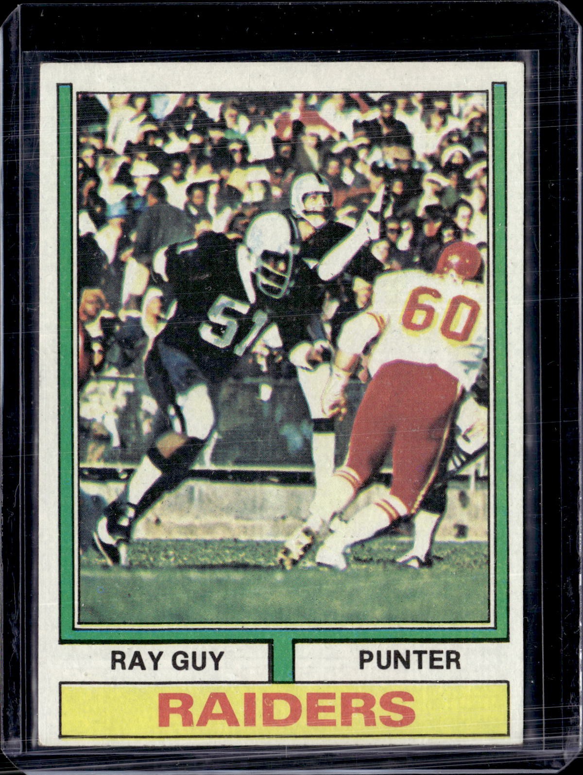 1974 Topps #219 Ray Guy Rookie RC Oakland Raiders (HOF) EX-MINT