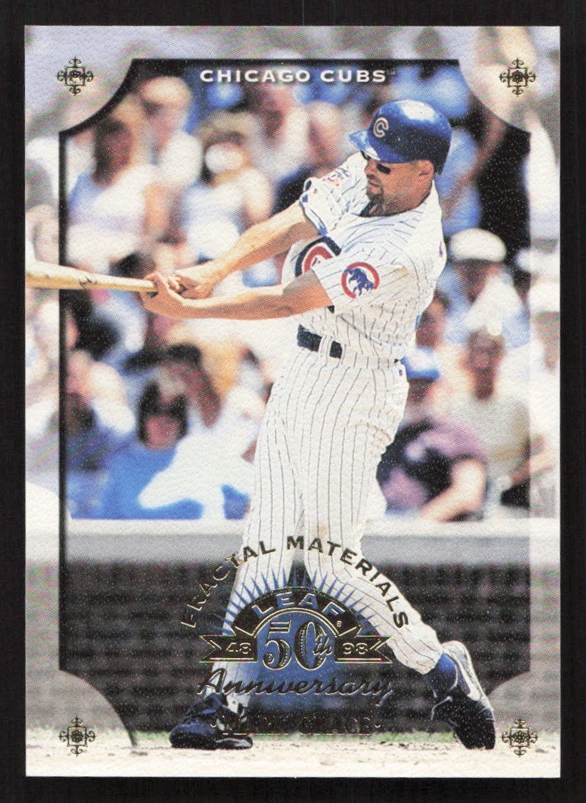 1998 Leaf Mark Grace Fractal Materials #/1000 #97 Card