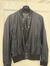 Louis Vuitton Men’s Leather Nylon Reversible Jacket Black