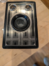 Vintage Kodak Brownie Junior Six-16 Film Camera Art Deco Face