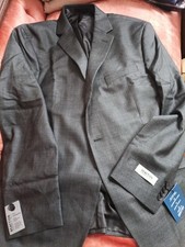 Kenneth Cole Reaction Men's Size 44reg Grey Nailhead Sport Coat Suit Jacket NWT