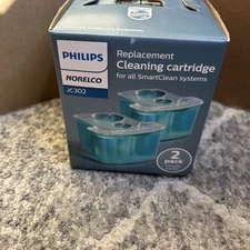 Philips Norelco Cleaning Cartridges for Smartclean System 2 Pack JC302 JC301 NEW