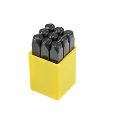 Number Metal Stamp Set, 5/16" 8mm, Digital 0 to 9, Steel Numbers Punch Set