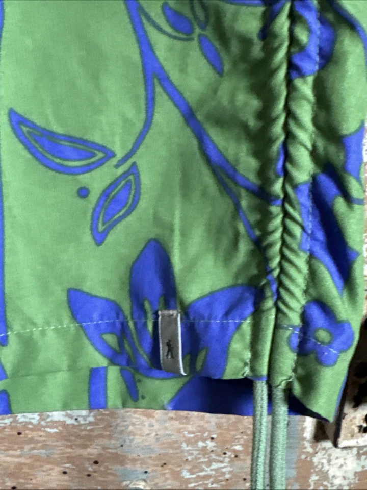 Calça Capri Royal Robbins Wmn Tamanho 12 Roxa/Verde Floral Tropical Cordão Poli - Imagem 4 de 4