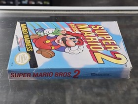 Super Mario Bros. 2 (Nintendo NES, 1988) CIB Complete Game Box Manual Insert